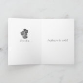 Carte bourgeons rose et roses colorés pour valentines (Intérieur)