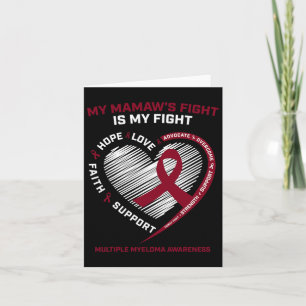Carte Bourgogne Cancer du Sang Mamaw Lutter contre le my