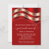 Carte Bourgogne Code QR Rose Fête des mariées Mariage ro (Devant)