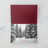 Carte Bourgogne photo collage élégant script Noël (Intérieur)