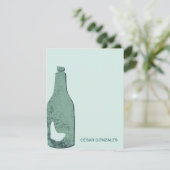 Carte Bouteille (Debout devant)