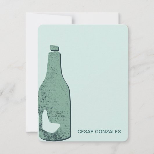 Carte Bouteille (Devant)