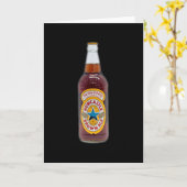 Carte Bouteille D'Ale Brune (Fleur jaune)