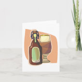 Carte Bouteille de bière artisanale et verre Brasserie r (Devant)