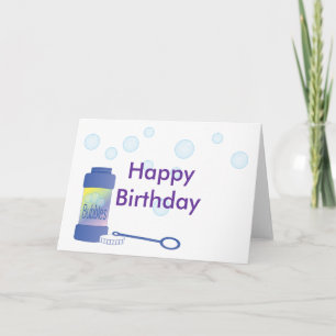 Carte Bouteille de bulles