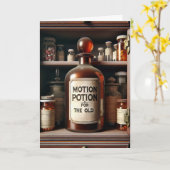 Carte Bouteille de médecine de la potion humoristique de (Fleur jaune)