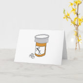 Carte Bouteille de pilule (Fleur jaune)