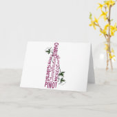 Carte Bouteille de vin (Fleur jaune)