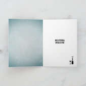 Carte Bouteille de vin - 'Faire sauter le bouchon' - Cél (Intérieur)