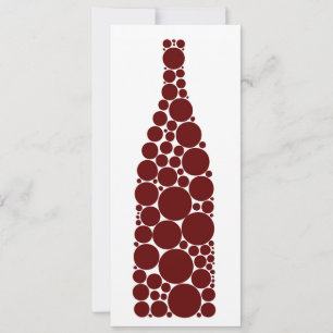 Carte Bouteille de vin rouge