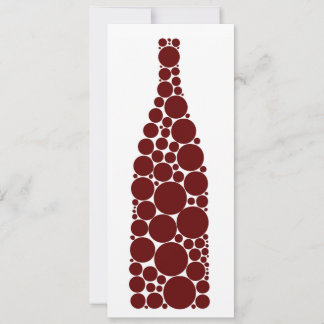 Carte Bouteille de vin rouge