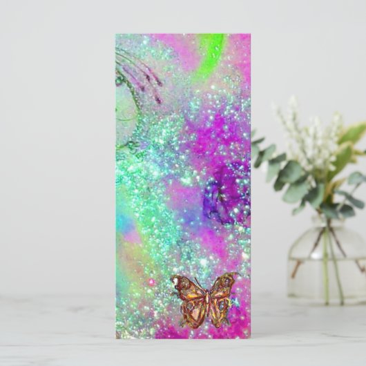 CARTE BOUTEILLE EN ÉCLAIRAGE D'OR (Debout devant)