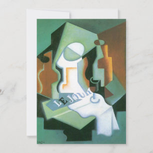 Carte Bouteille et plat de fruits de Juan Gris, Cubisme 