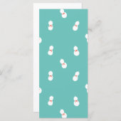 Carte Bouteille Gourd avec Motif de ruban (Devant / Derrière)