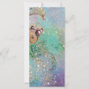 CARTE BOUTEILLE MAGIQUE EN ÉCLAIRAGE D'OR