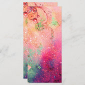 CARTE BOUTEILLE MAGIQUE EN ÉCLAIRAGE D'OR (Devant / Derrière)