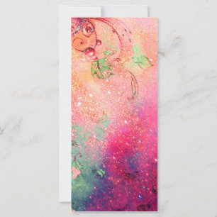 CARTE BOUTEILLE MAGIQUE EN ÉCLAIRAGE D'OR