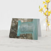 Carte Bouteille vintage (Fleur jaune)