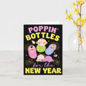 Carte Bouteilles Pn' pour la nouvelle année 2026 travail (Fleur jaune)