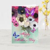 CARTE BOUTEILLES, ROSES ROSES ROSES ROSES ROSES BLANCHES (Fleur jaune)