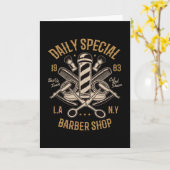 Carte Boutique Barber Spécial Quotidien (Fleur jaune)