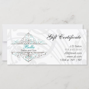 Carte Boutique de papeterie personnalisée Aqua Floury