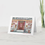 Carte Boutique de pizza pour la Saint-Valentin en aquare (Devant)