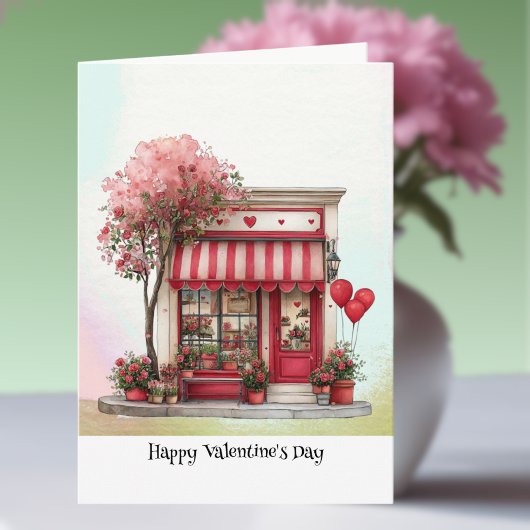 Carte Boutique Douce Saint-Valentin