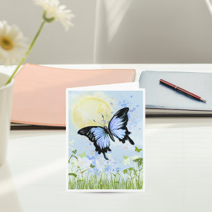 Carte Bouton Bleu
