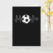 Carte Bouton de soccer, Ball de soccer (Fleur jaune)