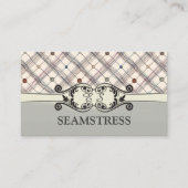 Carte Bouton Décorée Du Studio De Couture De Seams (Devant)