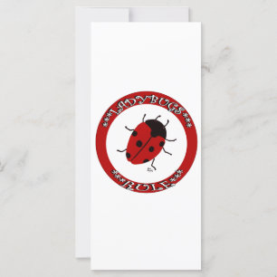 Carte Bouton Ladybug