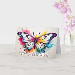 Carte Bouton rétro coloré mignon Illustration Art