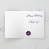 Carte Boutons à l'aquarelle Couture (Intérieur)