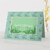 Carte Boutons de neige de printemps en vert (Fleur jaune)