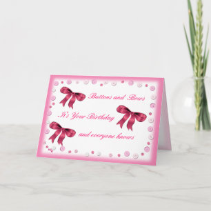 Carte Boutons et vaches - personnaliser pour tout âge