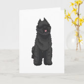 Carte Bouvier des Flandres (Fleur jaune)