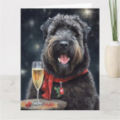 Carte Bouvier des Flandres Nouvel An (Devant)