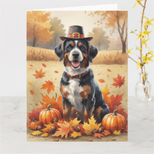 Carte Bouviers de Flandres Autumn quitte Thankesgiving
