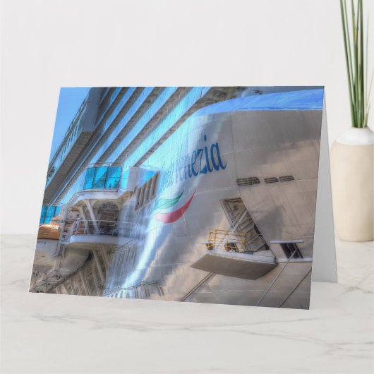 Carte Bow bateau de croisière de luxe (Devant)