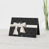 Carte Bow blanc diamant doux 16 (Dos)