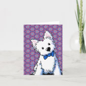 Carte Bow Tie Westie  (Devant)
