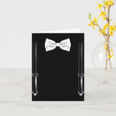 Carte Bow Tie With Suspenders Funny Wedding And Special (Fleur jaune)
