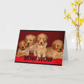 Carte Bow Wow Wow Vous êtes une tante extraordinaire Fêt (Fleur jaune)