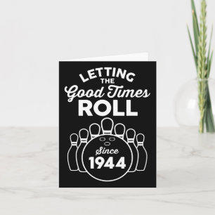 Carte Bowler 81 ans 81e anniversaire Bowling