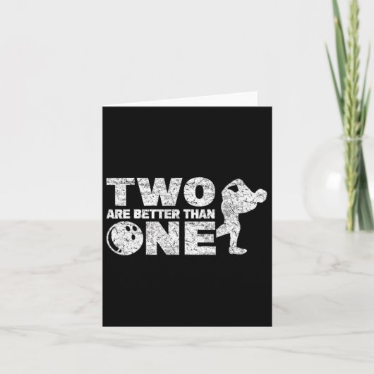 Carte Bowler à deux mains Funny Bowling (Devant)