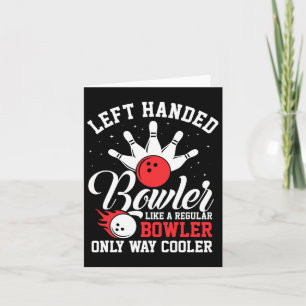 Carte Bowler à gauche Cool Bowling Pins Strike Sport