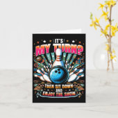 Carte Bowler Bowling 1 (Fleur jaune)
