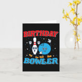 Carte Bowler d'anniversaire - Garçons Anniversaire Funny (Fleur jaune)