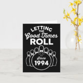 Carte Bowler de 31 ans 31e anniversaire Bowling (Fleur jaune)